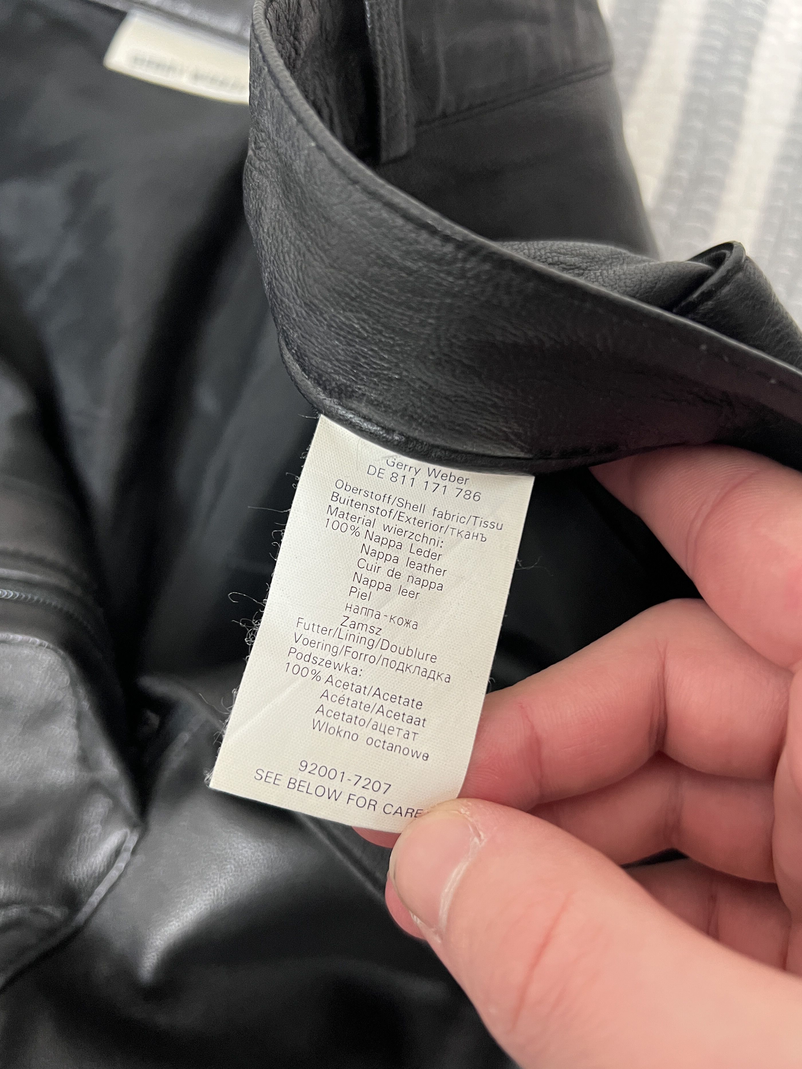 Leather Vintage Gerry Weber Leather Black Pants Size 32" / US 10 / IT 46 - 8 Thumbnail
