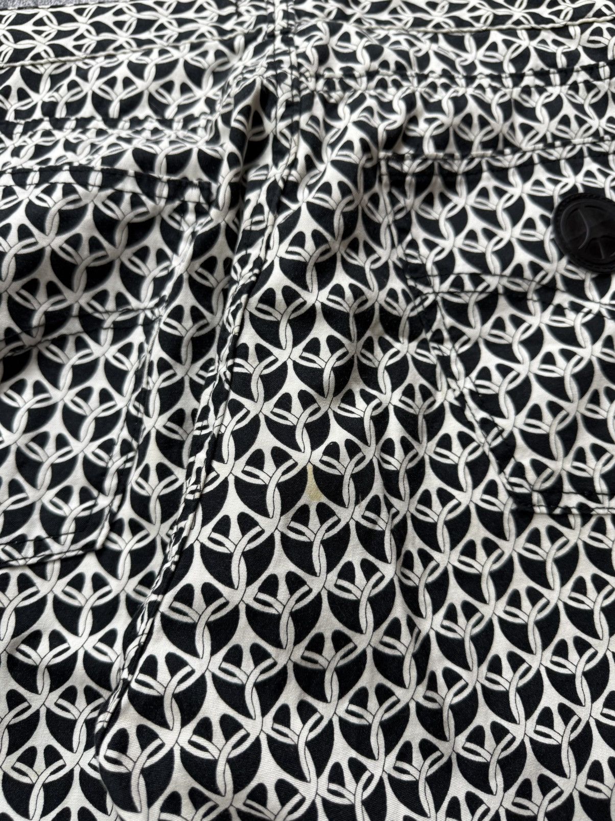 Moschino Moschino VTG Chained Peace Sign Print Hi Rise Pants Trousers Size US 33 - 3 Thumbnail