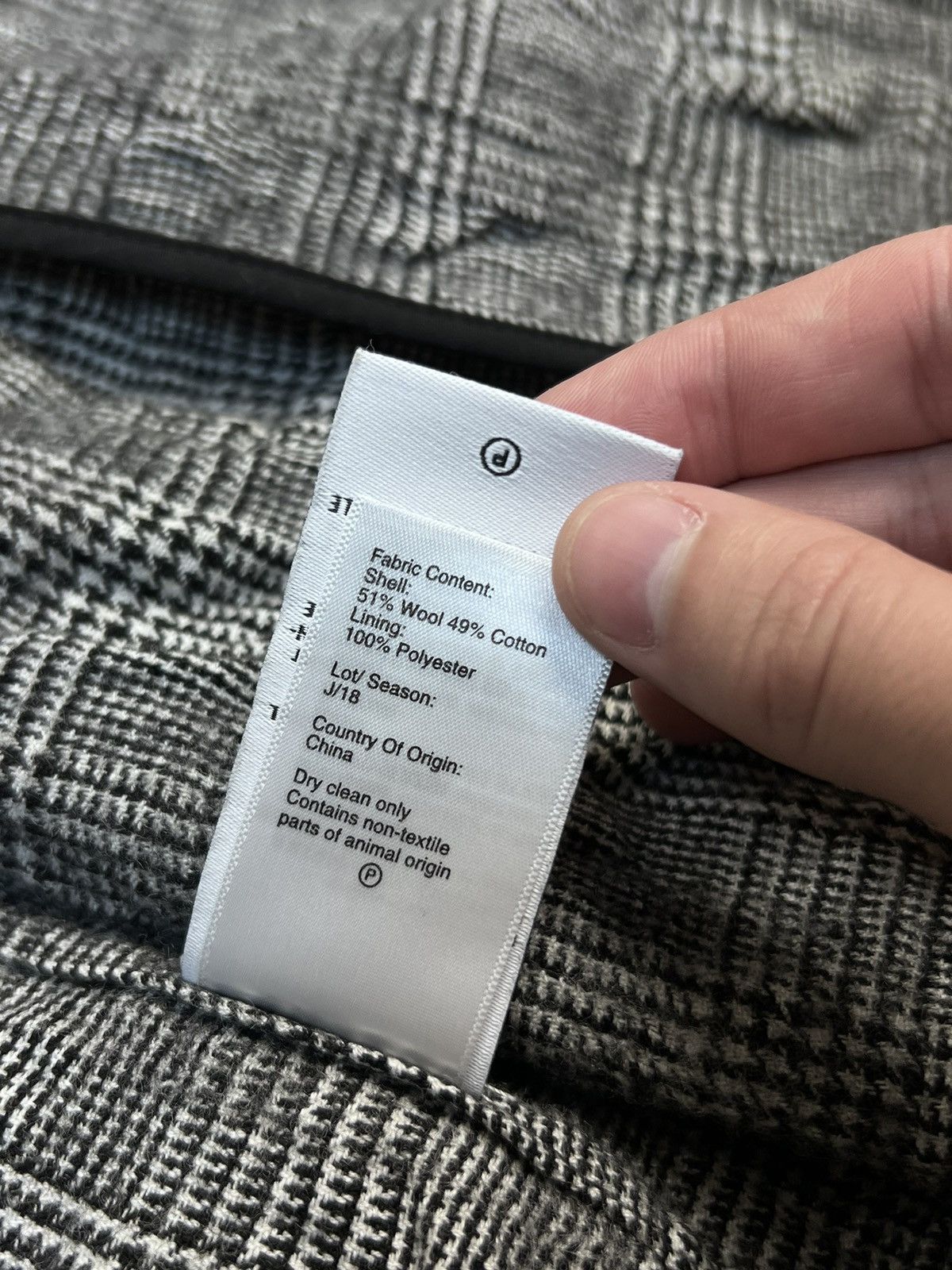 Japanese Brand × R13 R13 Ragged Oversized Checked Grey Blazer Size M / US 6-8 / IT 42-44 - 17 Thumbnail