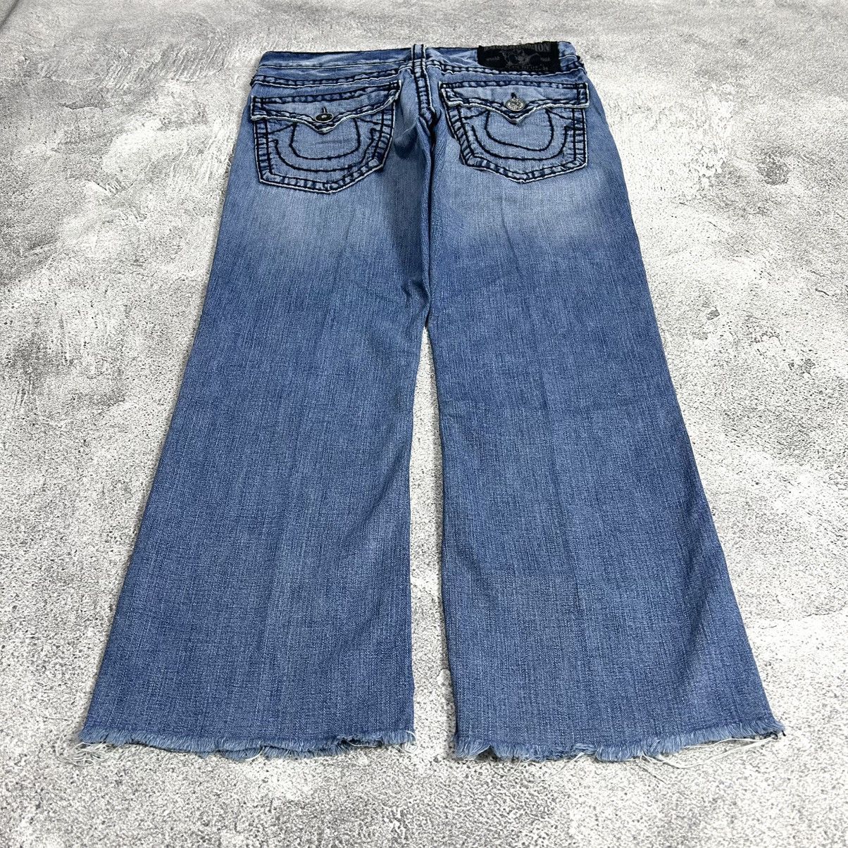 True Religion Vintage True Religion Billy Super T Disstread Flare Denim Size US 34 / EU 50 - 19 Thumbnail