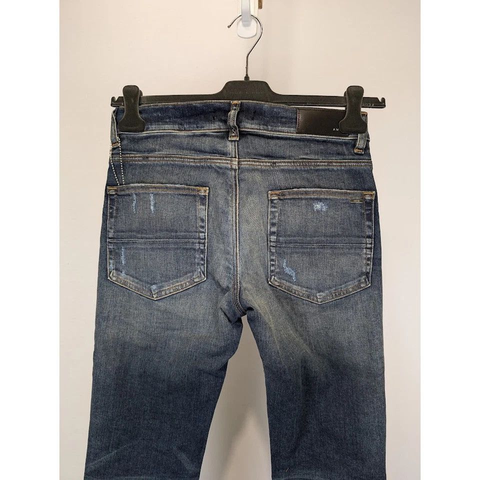 Amiri o1rshd1 MX1 Ultrasuede Jean in Deep Classic Blue Size US 38 / EU 54 - 14 Thumbnail