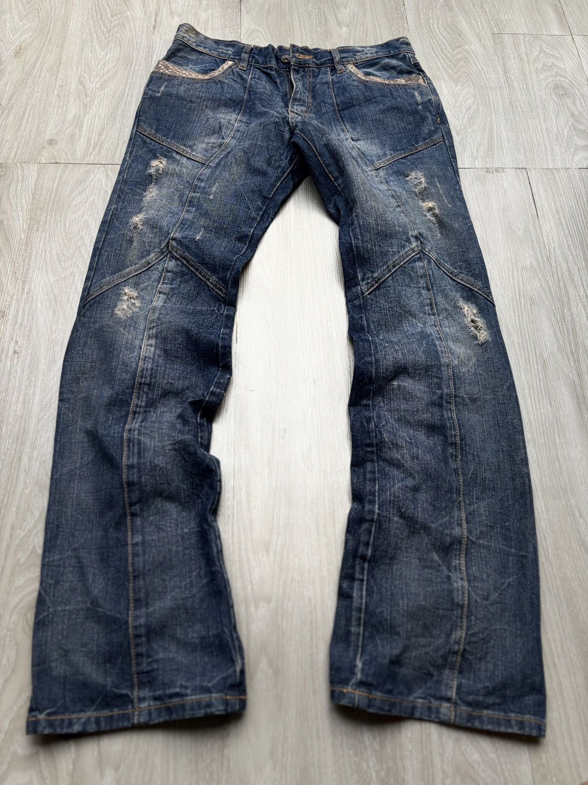 semanticdesign SEMANTIC DESIGN lace-up jeans Size US 31 - 1 Thumbnail