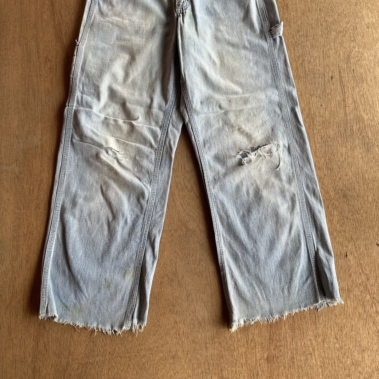 Japanese Brand VTG LEE DISTRESSED DENIM TALON RUSTY DIRTY JEANS BAGGY PANTS Size US 27 - 12 Thumbnail