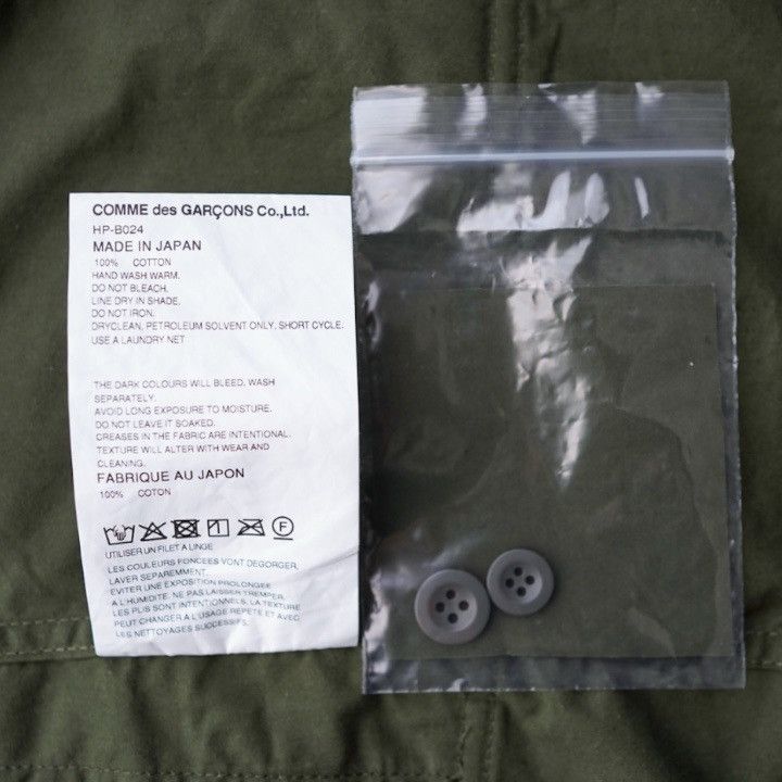 Comme des Garcons Homme NWT 25AW COMME des GARCONS HOMME Garment Dyed Shirt Jacket S Size US S / EU 44-46 / 1 - 11 Thumbnail