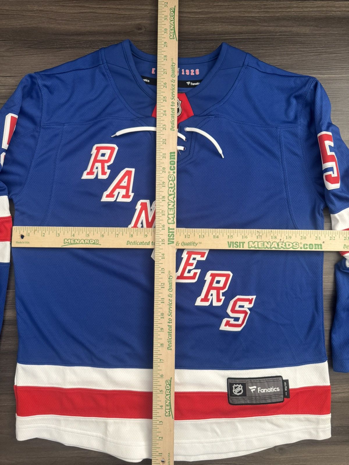 NHL New York Rangers NHL Home Premier Breakaway #55 Blue Jersey Size US XS / EU 42 / 0 - 7 Thumbnail