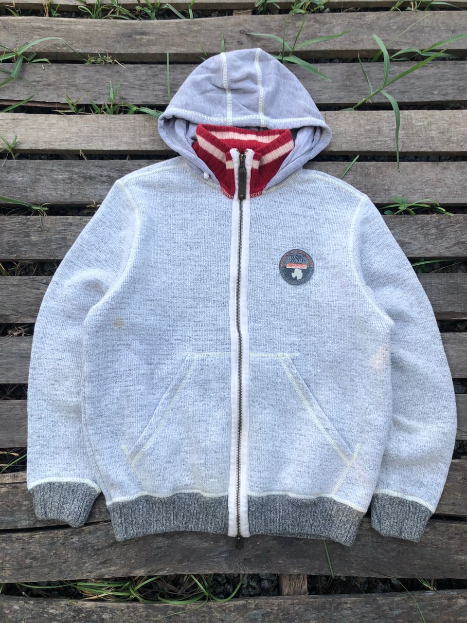 Napapijri Napapijri Grey Full-Zip Hooded Sweaters Size US S / EU 44-46 / 1 - 1 Thumbnail