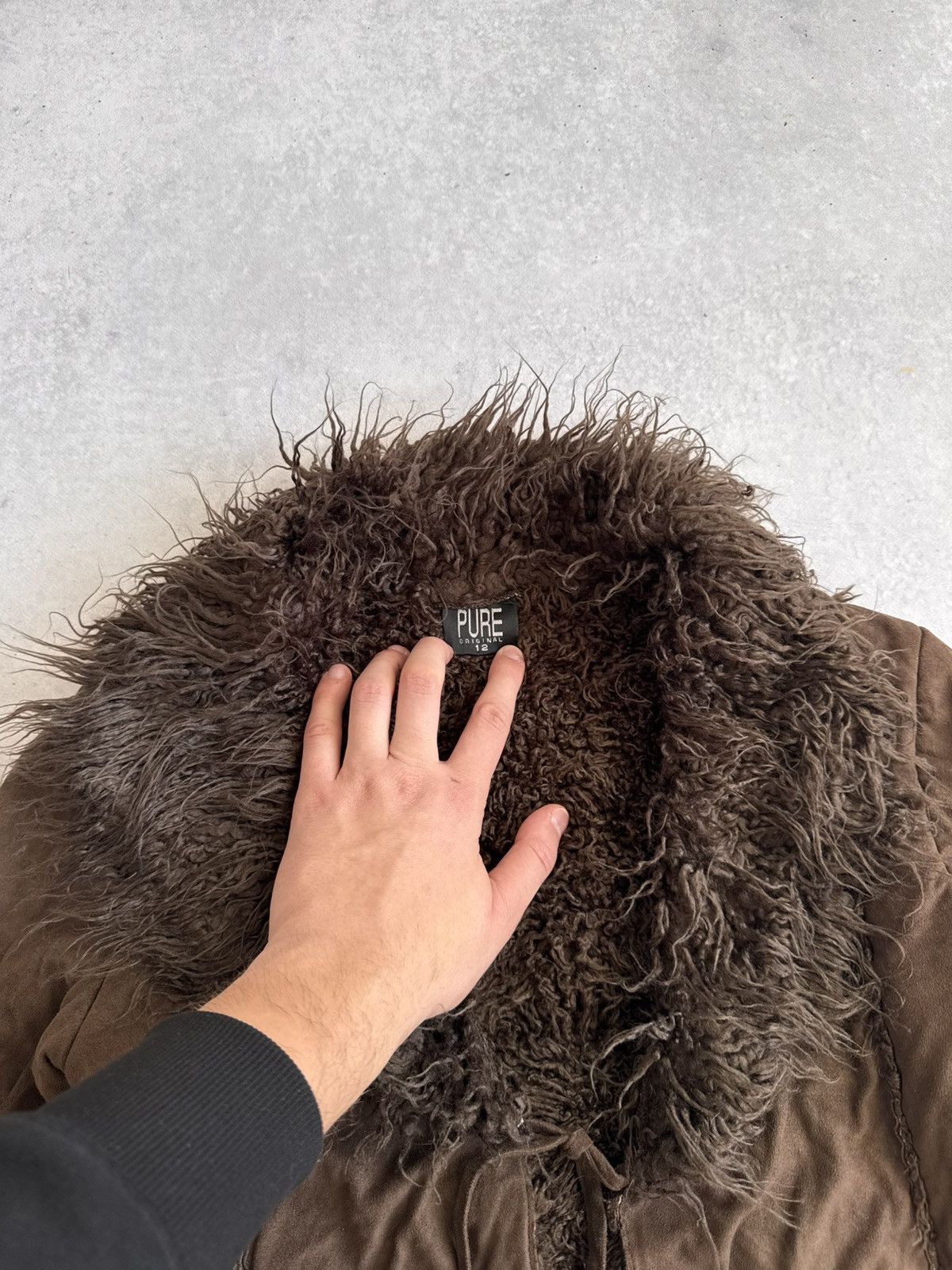 If Six Was Nine Avant-Garde Vintage Faux Fur Fuzzy Y2K Women’s Jacket Size M / US 6-8 / IT 42-44 - 5 Thumbnail