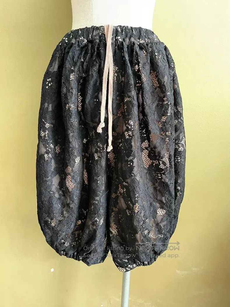Comme Des Garcons size S Lace Lantern Pants