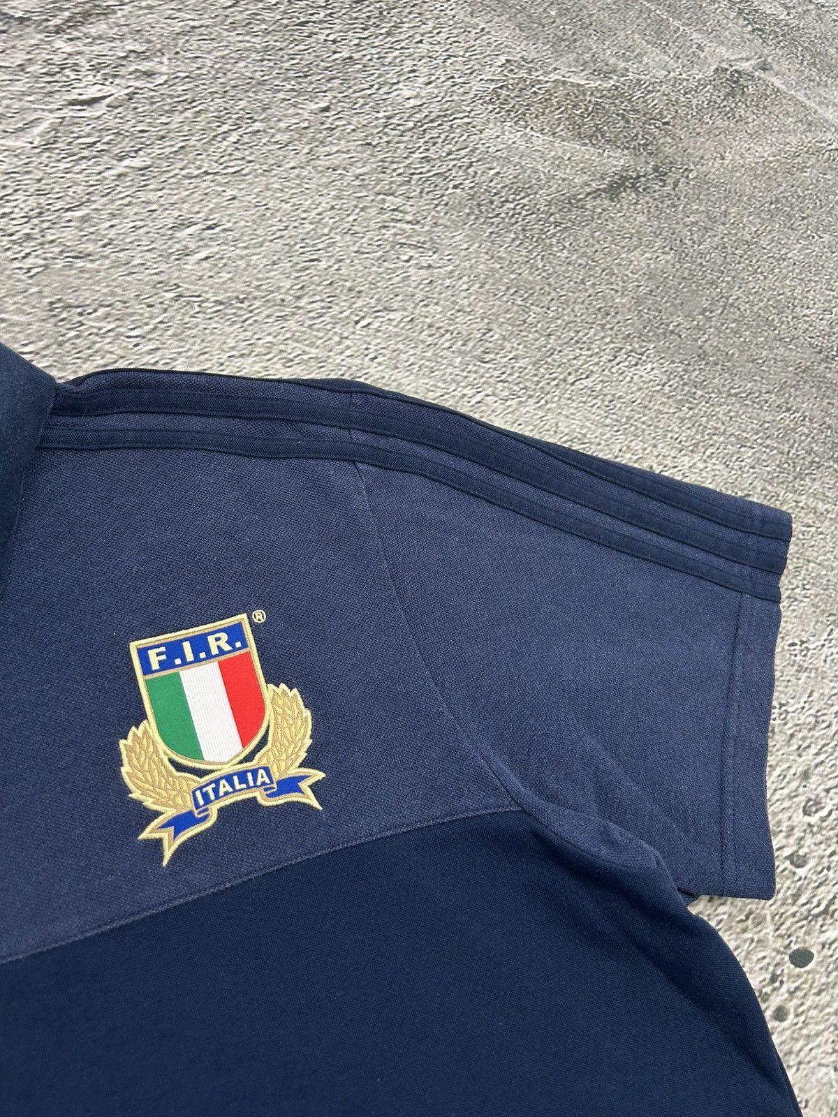 Adidas × Vintage Italy Adidas vintage polo T-shirt navy blue Chief Keef Size US XXL / EU 58 / 5 - 2 Thumbnail