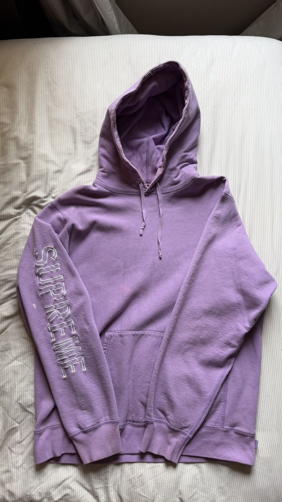 Supreme Sleeve Embroidery Hoodie SS18