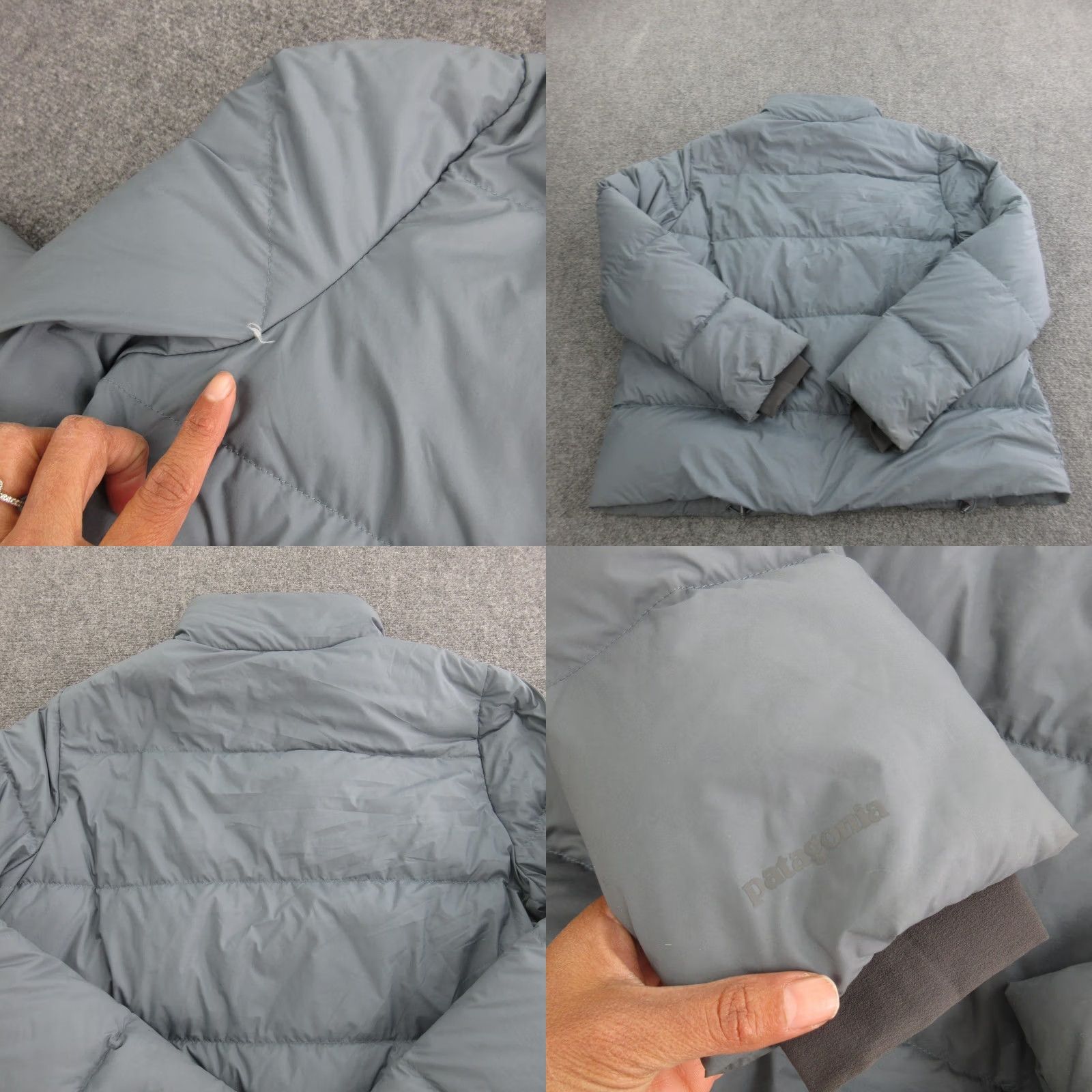 Patagonia Patagonia Jacket Womens XL Gray Down Puffer Quilted Full Zip Pockets Warm Size XL / US 12-14 / IT 48-50 - 10 Thumbnail