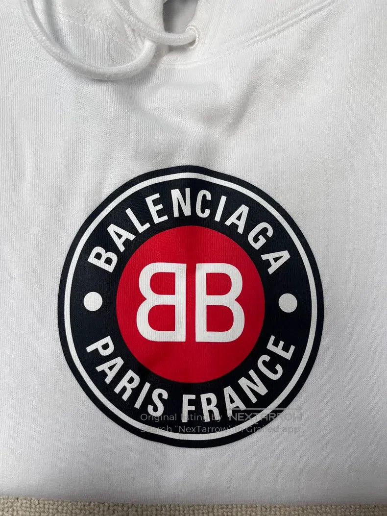 Balenciaga Balenciaga Letter Logo Printed Hooded Long Sleeve Sweatshi Size US L / EU 52-54 / 3 - 3 Thumbnail