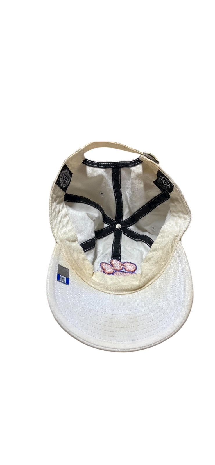 NCAA Vintage Clemson Tigers Orange Paw White Dad Hat Size ONE SIZE - 6 Thumbnail