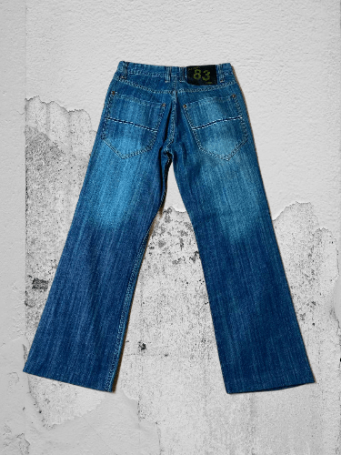 Vintage Vintage Y2K distressed Flare denim pants Size US 28 / EU 44 - 1 Thumbnail
