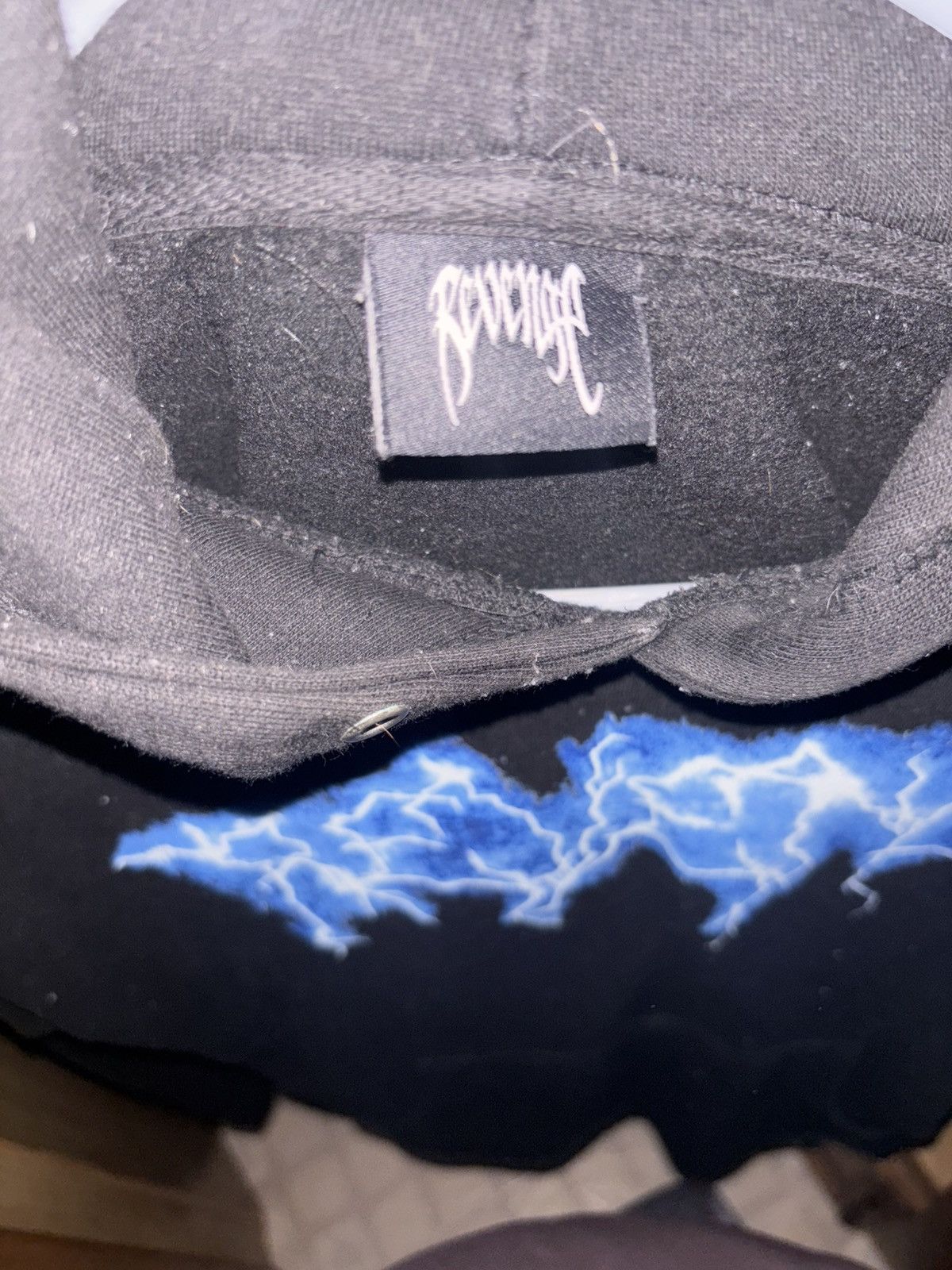 Revenge Revenge Blue Lightning Hoodie Size US M / EU 48-50 / 2 - 3 Thumbnail