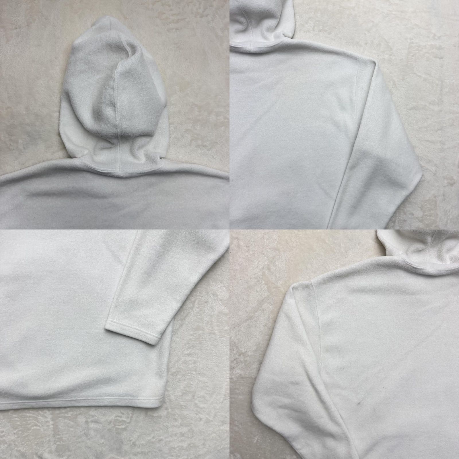 Nike Nike Hoodie Sweatshirt Mens Large White Pullover Fleece Logo Embroidered Swoosh Pockets Sports Shirt Size US L / EU 52-54 / 3 - 9 Thumbnail