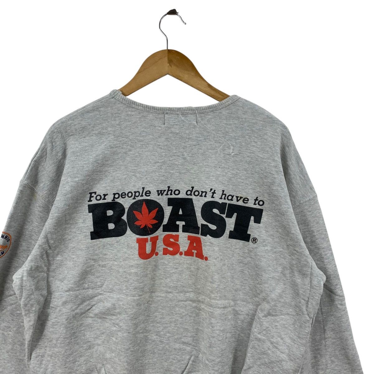 Vintage Vintage 90’ BOAST USA Tennis Team Double Sided Sweatshirt Size US XL / EU 56 / 4 - 8 Thumbnail