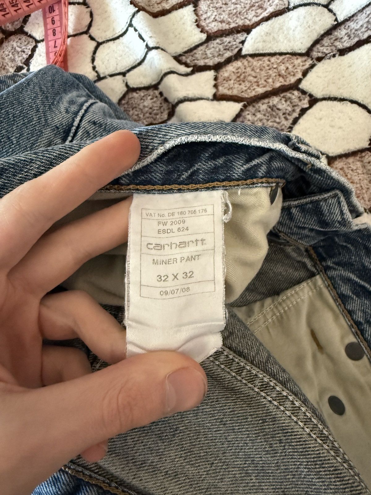 Carhartt Vintage Carhartt Miner Pant Jeans Blue Denim Workwear Size US 32 / EU 48 - 15 Thumbnail