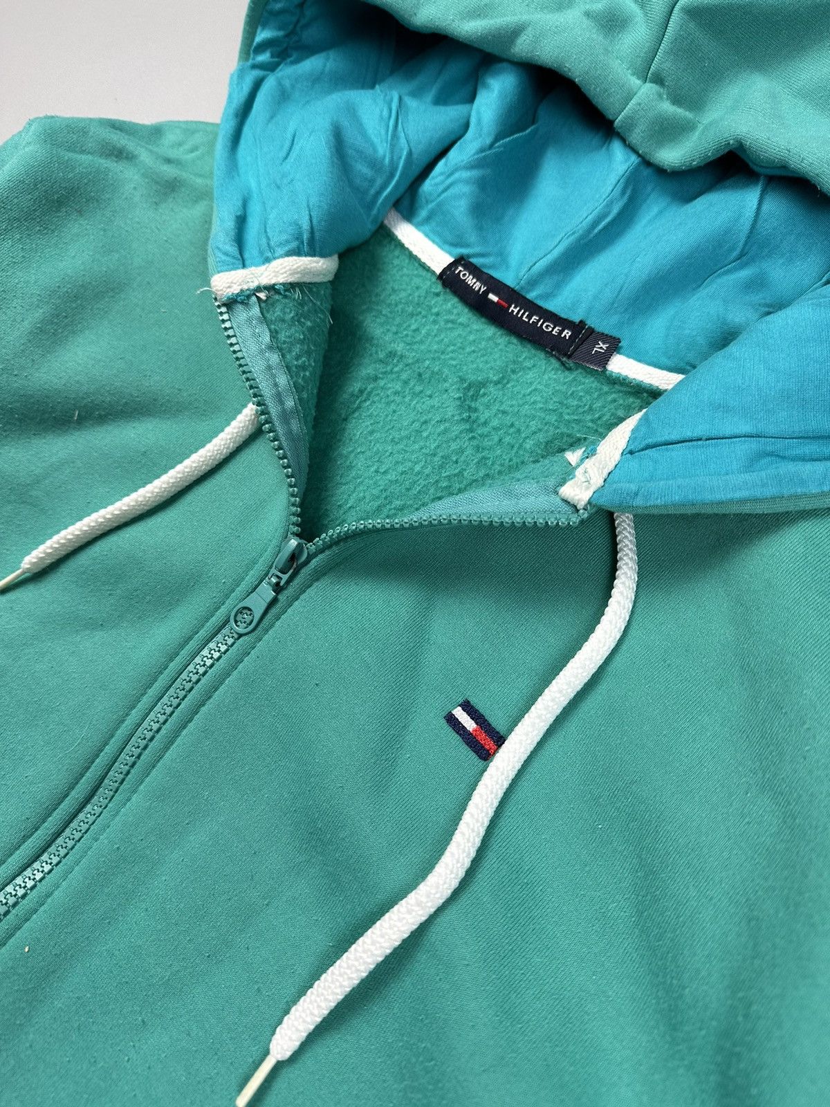 Tommy Hilfiger Green Zip Hoodie Tommy Hilfiger XL Size US XL / EU 56 / 4 - 3 Thumbnail