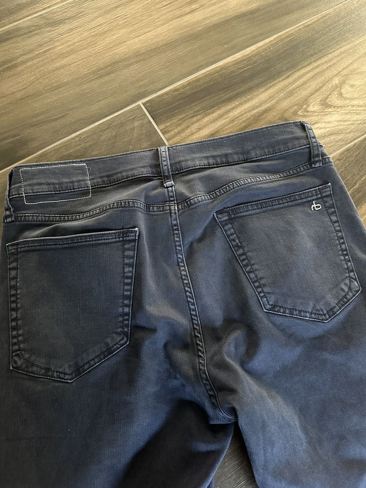Rag & Bone × Vintage Rag & Bone Fit 2 Slim-Fit Stretch-Denim Navy jeans Size US 32 / EU 48 - 4 Thumbnail