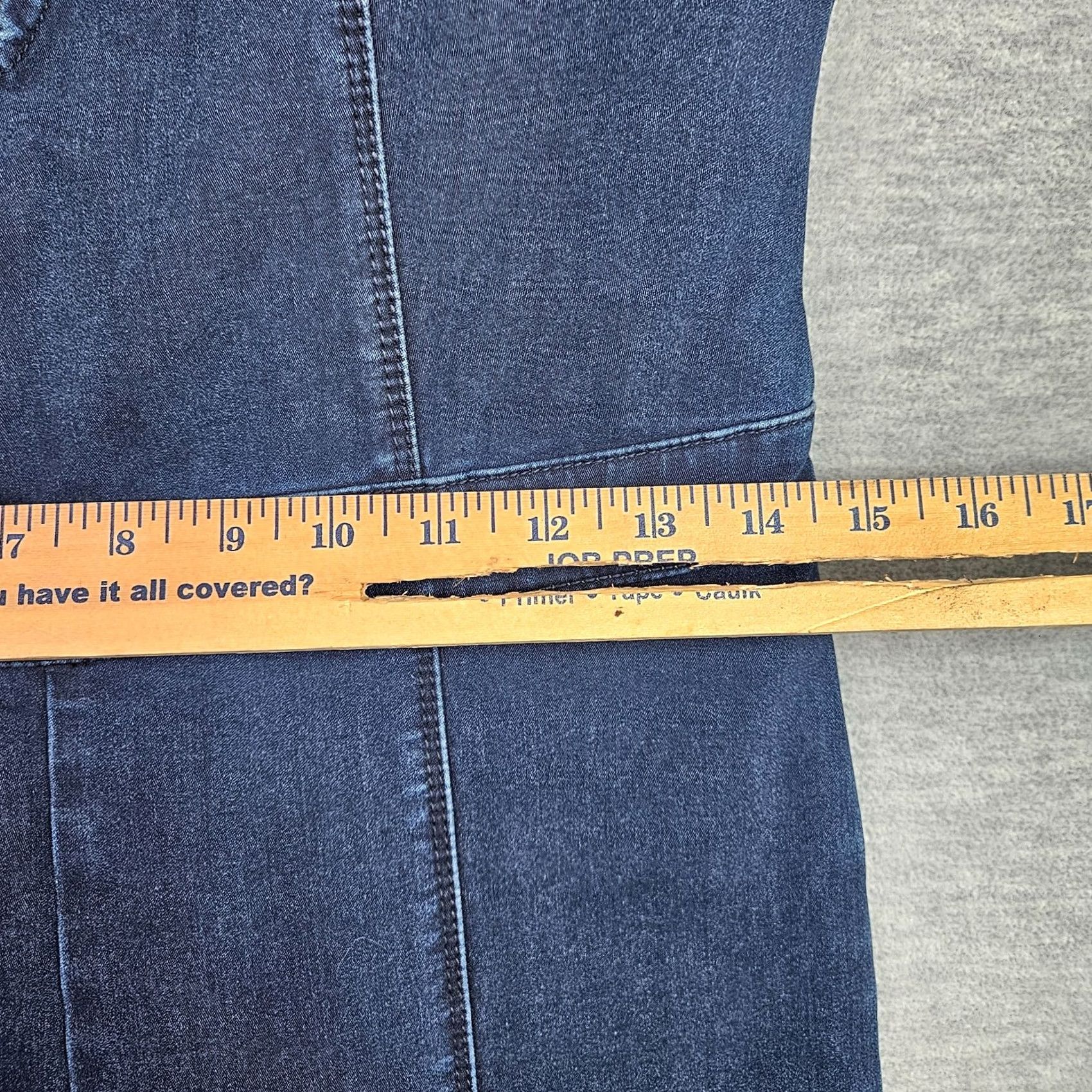 Bebe bebe Jumpsuit Denim V-Neck Half Zip Sleeveless Size 10 Blue Women's Vintage: No? Size L / US 10 / IT 46 - 4 Thumbnail