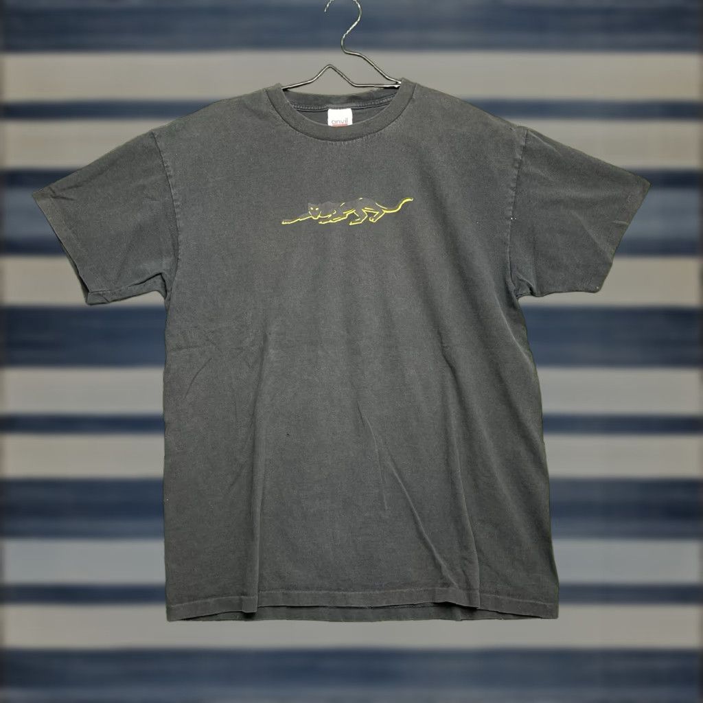 Anvil VINTAGE Josta Shirt Mens XL Black Short Sleeve Single Stitch Pepsi Energy 90s Size US XL / EU 56 / 4 - 1 Thumbnail