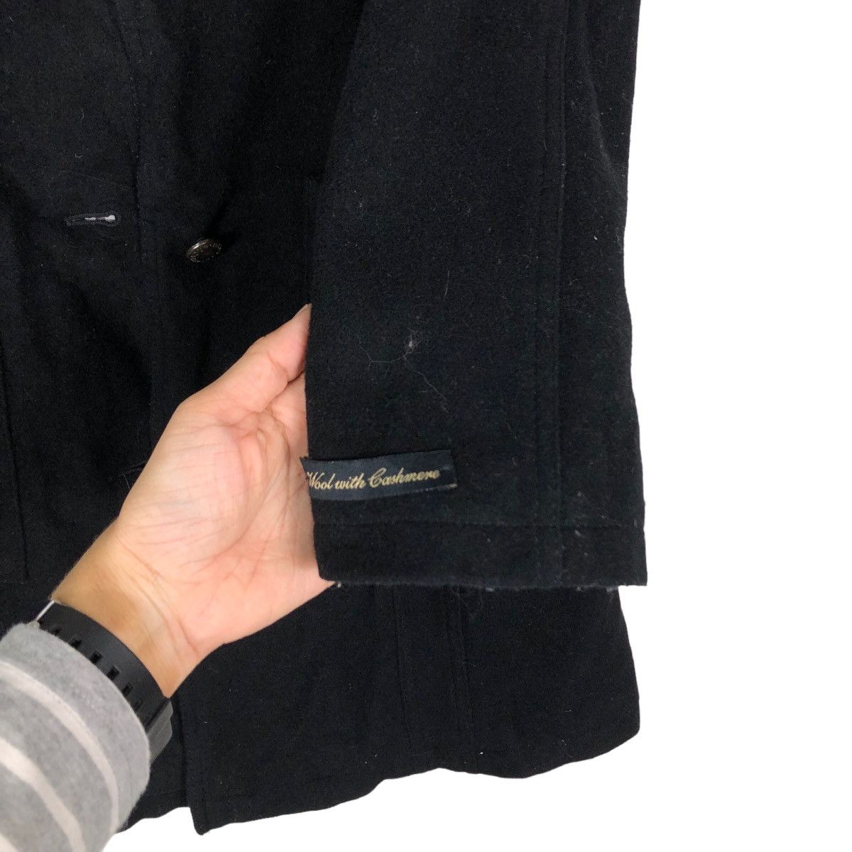 Barbour 🔥Vintage Long Wool Jacket Barbour International Biker Size US S / EU 44-46 / 1 - 15 Thumbnail