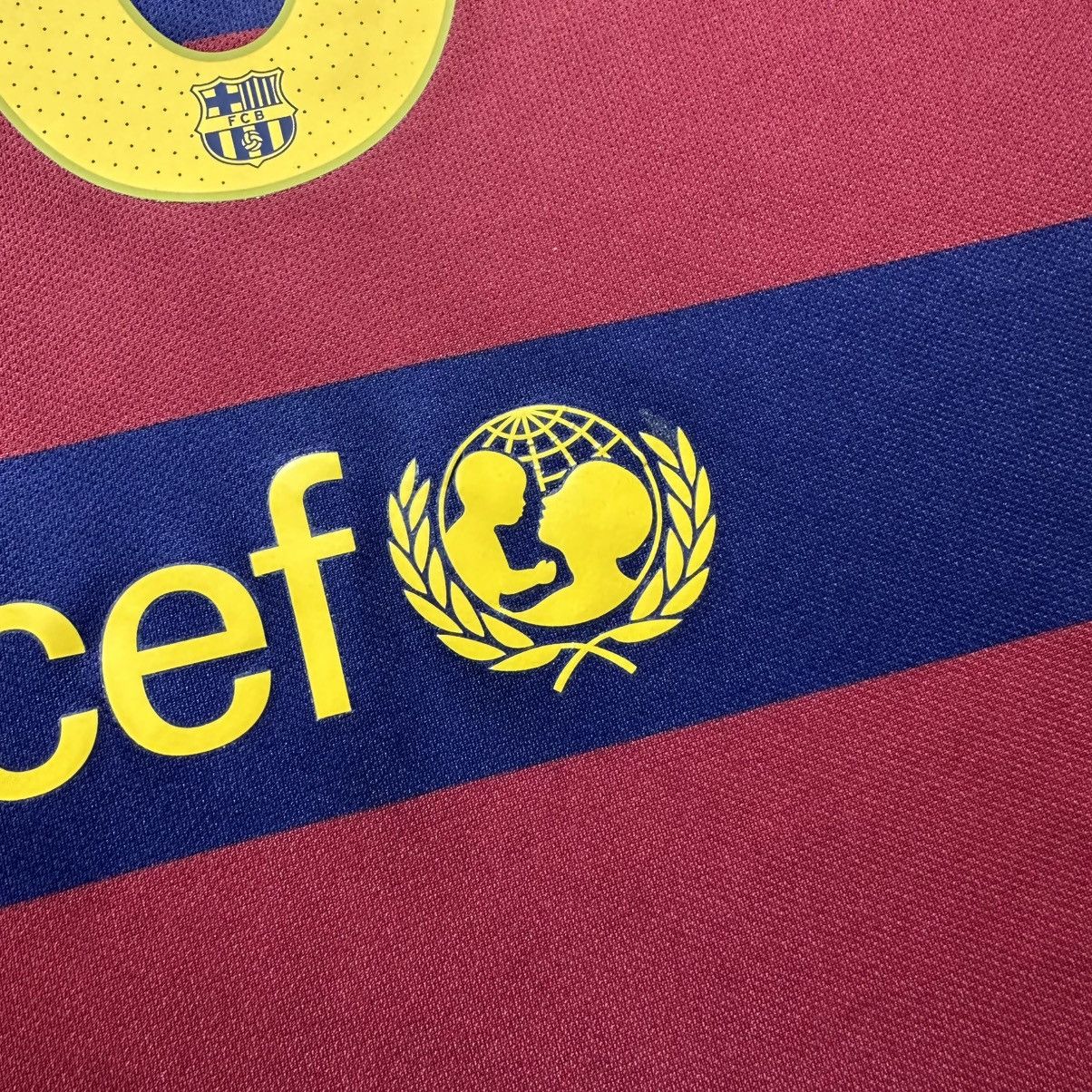 Nike BARCELONA NIKE 2015/2016 FOOTBALL HOME JERSEY #10 MESSI Size US M / EU 48-50 / 2 - 13 Thumbnail