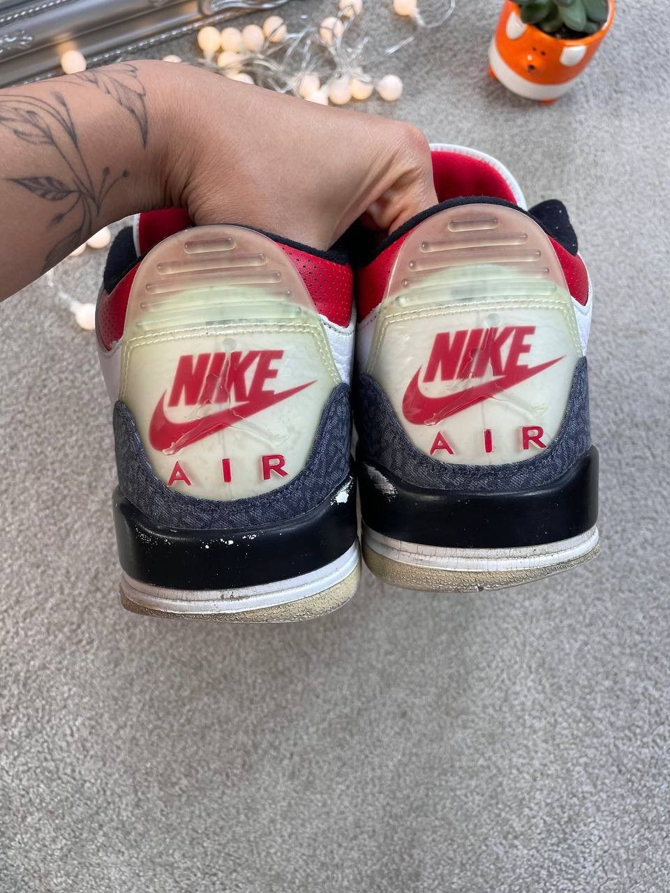 Nike Nike Air Jordan 3 Retro SE Fire Red Denim USA Y2K Size US 13 / EU 46 - 5 Thumbnail