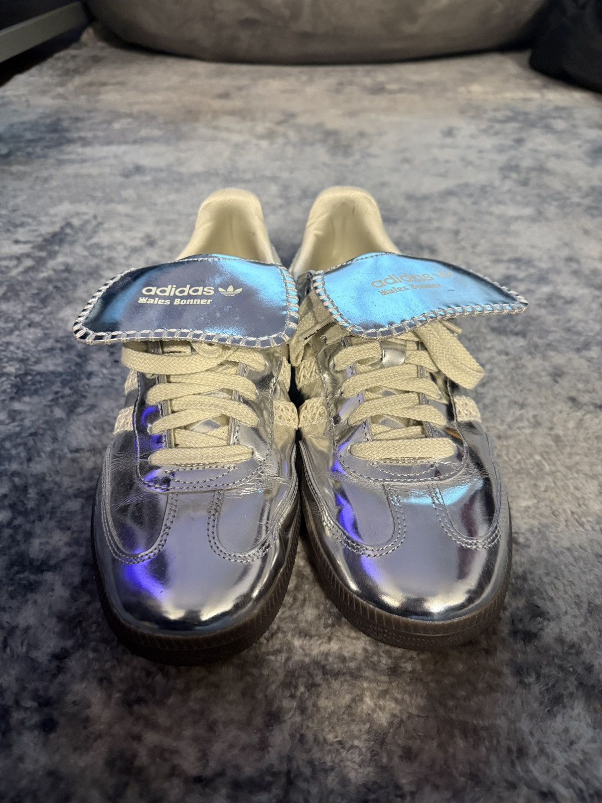 Adidas × Wales Bonner adidas x wales bonner silver sneakers Size US 10 / EU 43 - 3 Thumbnail