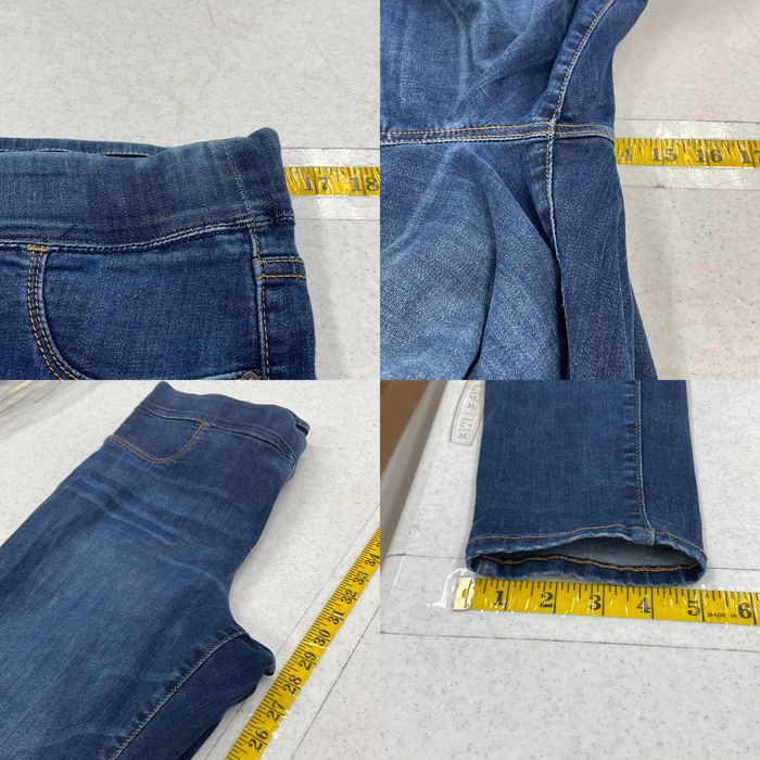 Old Navy Rockstar Pull-On Jeggings Denim Jeans Women's Size 6 Black Mid  Rise