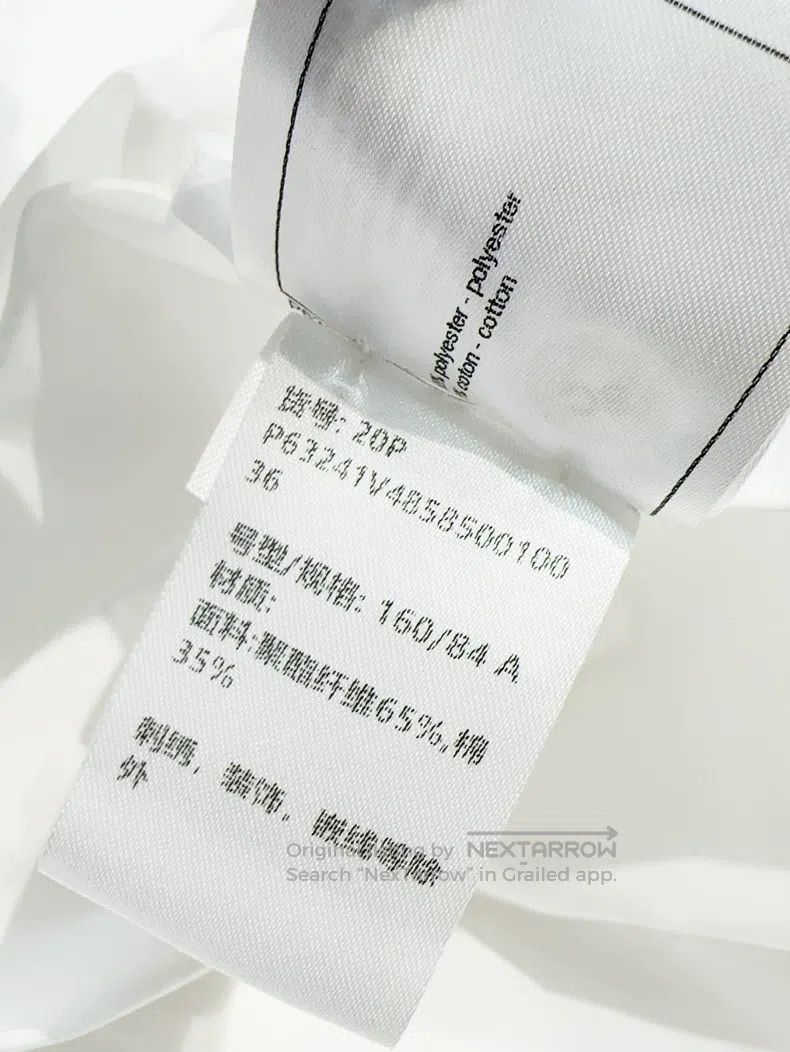 Chanel Chanel 20P white diamond buckle streamer shirt Size XS / US 0-2 / IT 36-38 - 8 Thumbnail