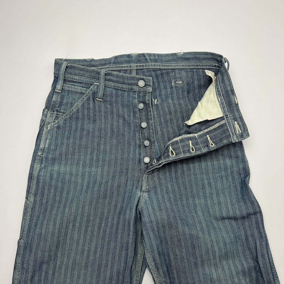 Evisu × Japanese Brand × Vintage Evisu Painter Pants Size US 33 - 2 Thumbnail