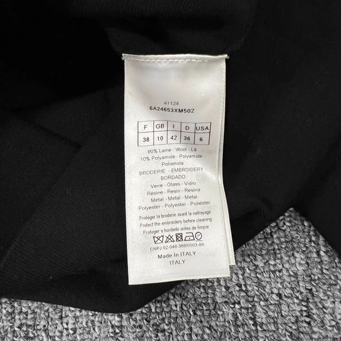 Dior Dior Crystal Neckline Cutout Wool Dress 38 99New Size S / US 4 / IT 40 - 7 Thumbnail