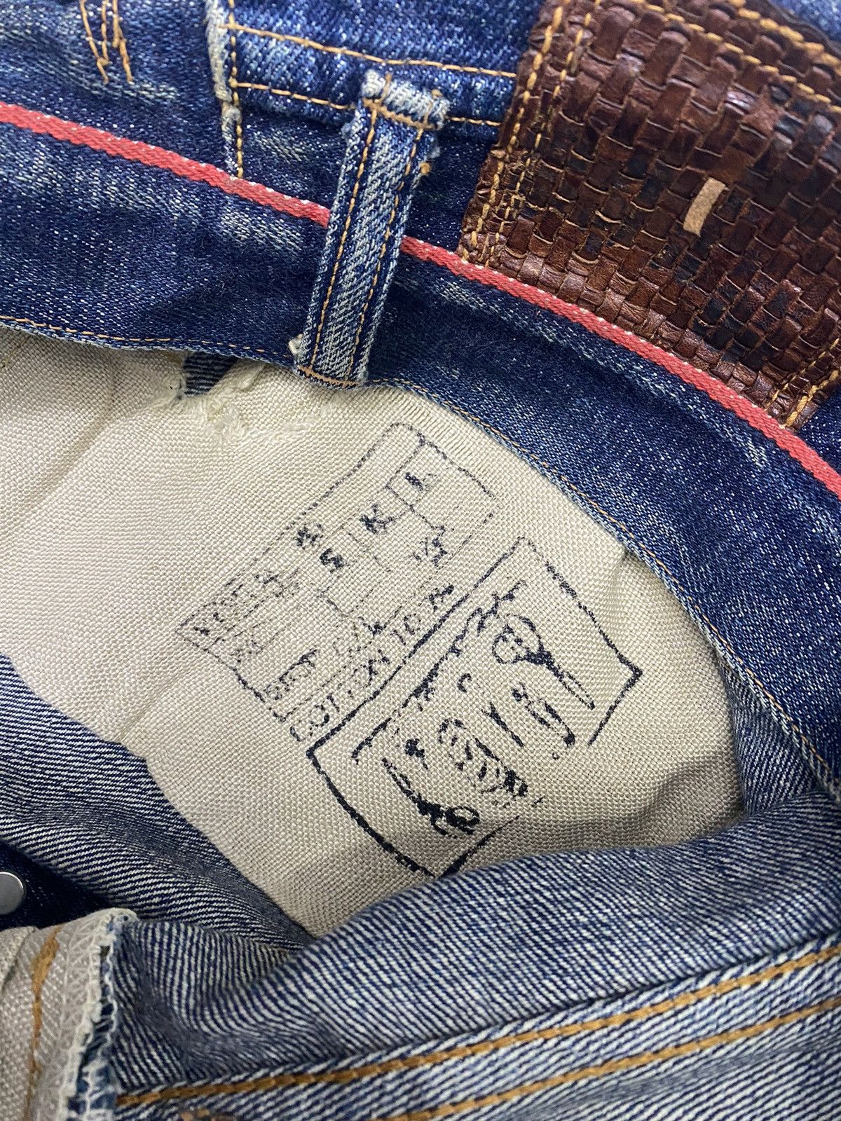 Kapital × Kapital Kountry 🇯🇵 KAPITAL🔥LEGS SELVEDGE DISTRESSED DENIM JEANS JAPAN Size US 28 / EU 44 - 11 Thumbnail