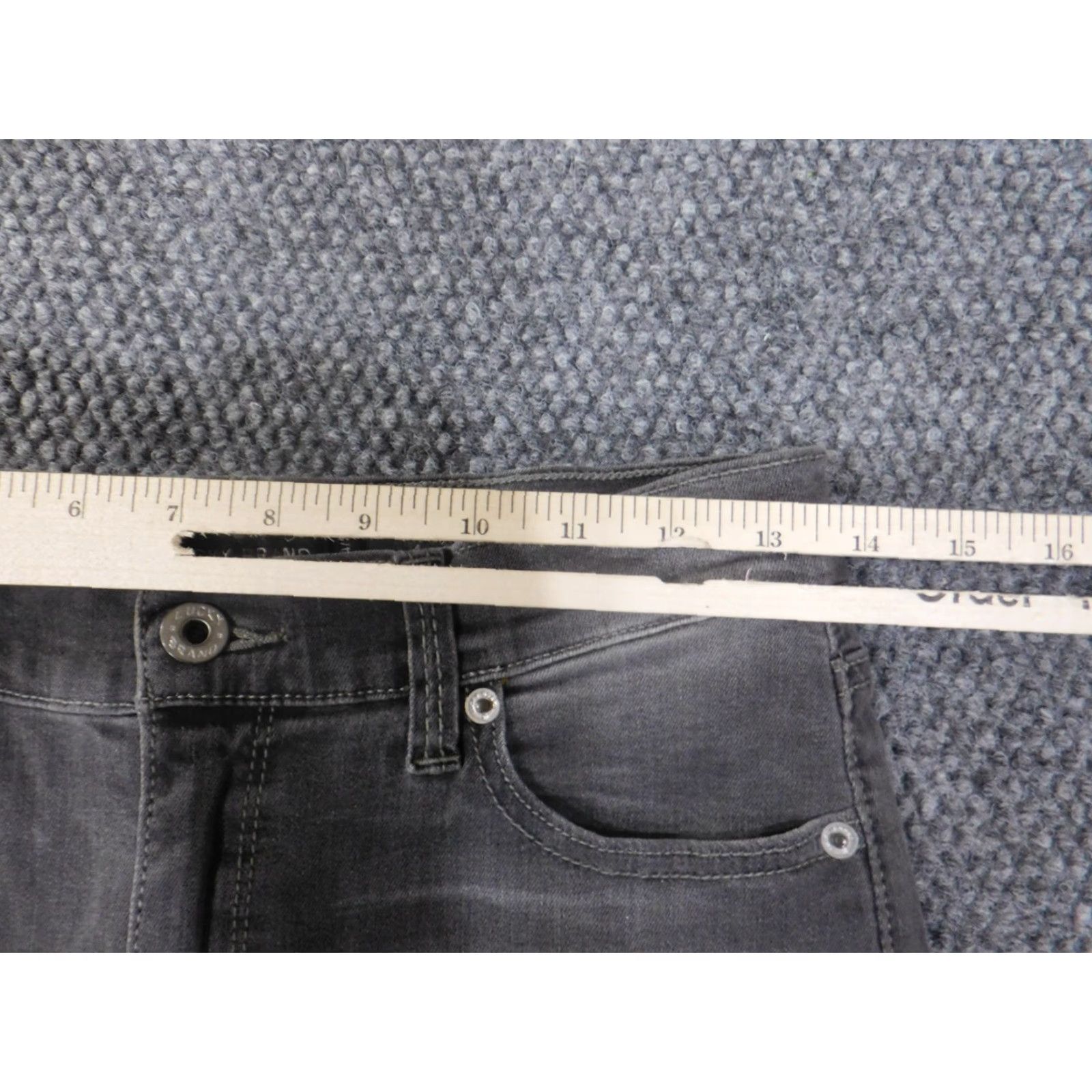 Lucky Brand Lucky Brand Jeans Women Jegging Gray Denim Stretch 4/27 Brook Legging 27 in Inseam 28 in Regular Rise Mid Designer Flower Size 27" / US 4 / IT 40 - 5 Thumbnail