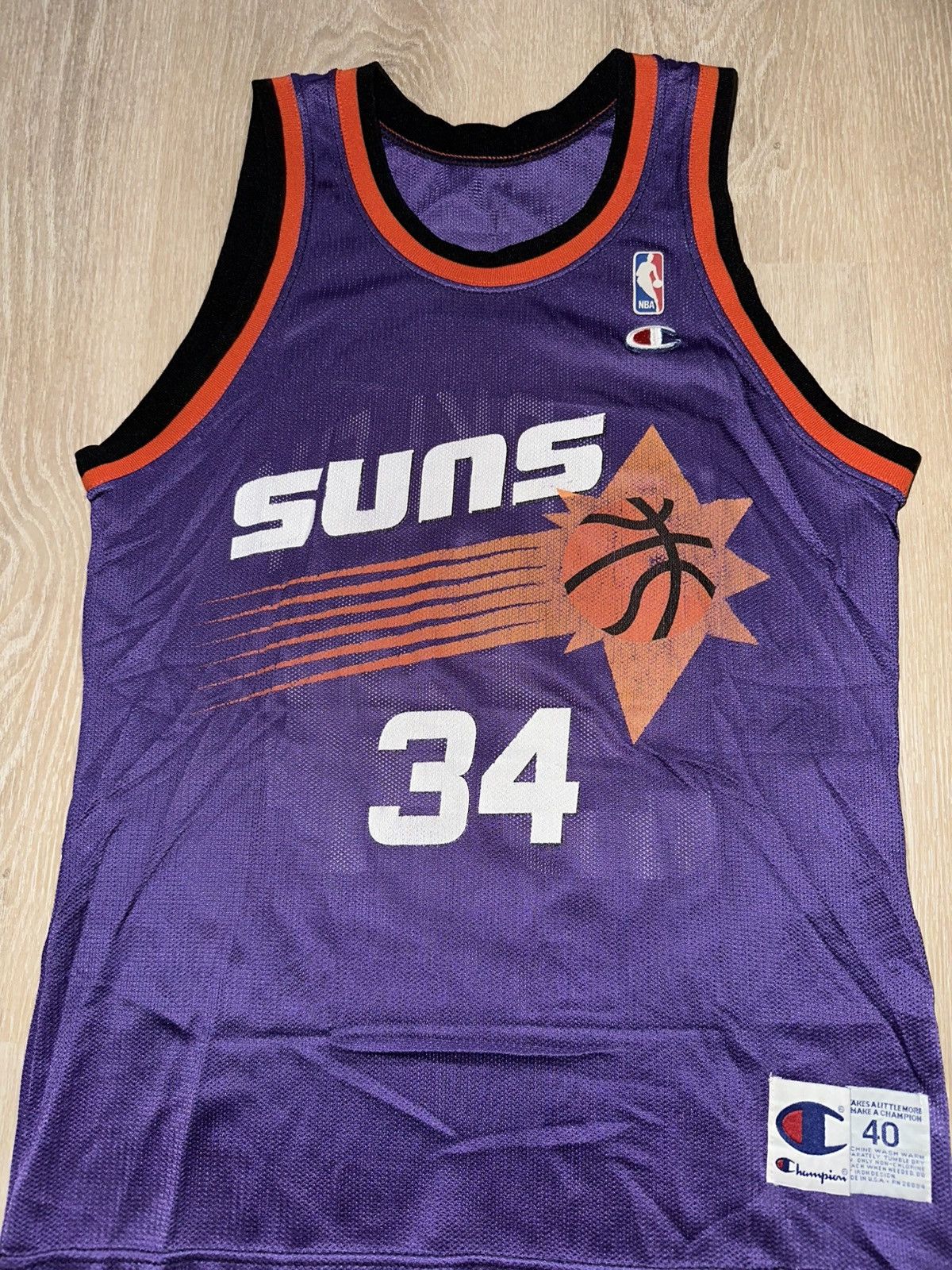 Champion × NBA × Vintage Vintage 90’s Phoenix Suns Charles Barkley Champion Jersey Size US M / EU 48-50 / 2 - 3 Thumbnail