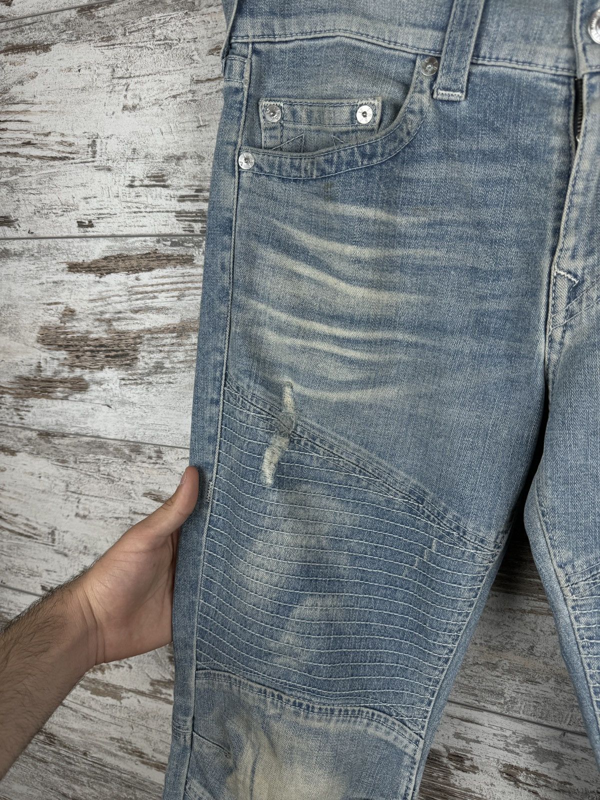 Japanese Brand × True Religion Mens True Religion SKINNY MOTO NATURAL SN jeans denim y2k Size US 33 - 11 Thumbnail