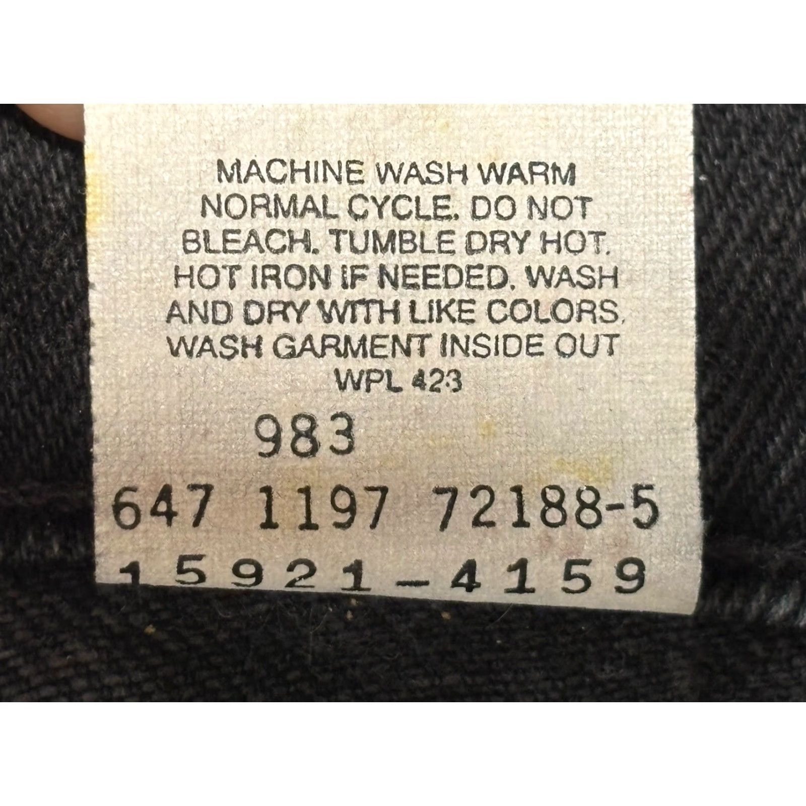 Levi's VINTAGE Levi's 912 Jeans - Black - Women - Size 6 Tall - 33" Inseam - Slim Fit - Tapered Leg - 1997 Orange Tab - High Rise - Cotton Denim Size 28" / US 6 / IT 42 - 7 Thumbnail