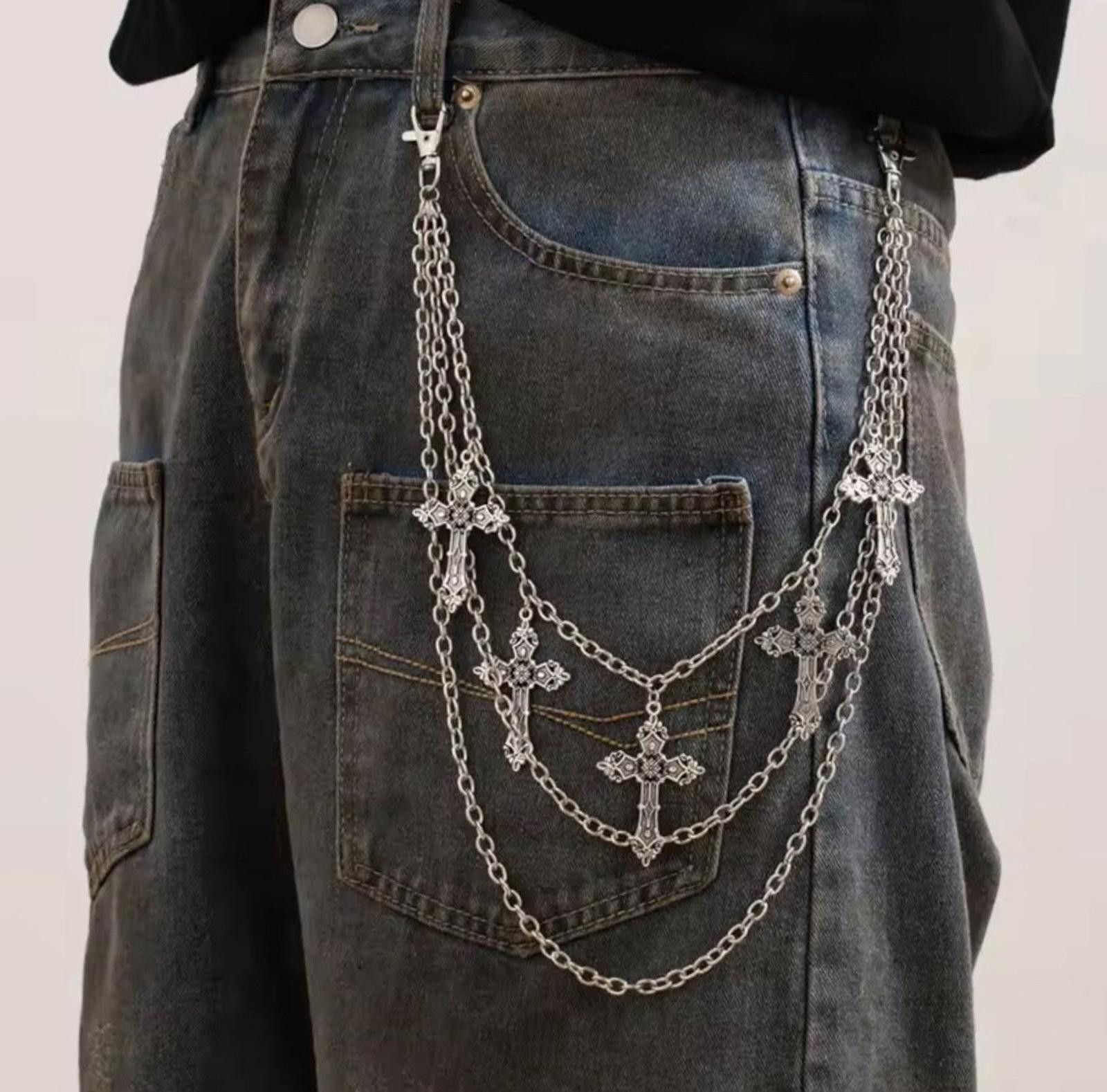 Other Five Crosses Chain Wallet Size ONE SIZE - 1 Thumbnail