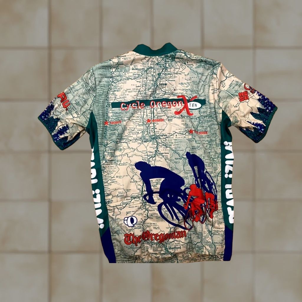 PEARL iZUMi PEARL IZUMI VTG 90'S CYCLE OREGON 10TH ANNIV MENS L CYCLING JERSEY Size US L / EU 52-54 / 3 - 1 Thumbnail