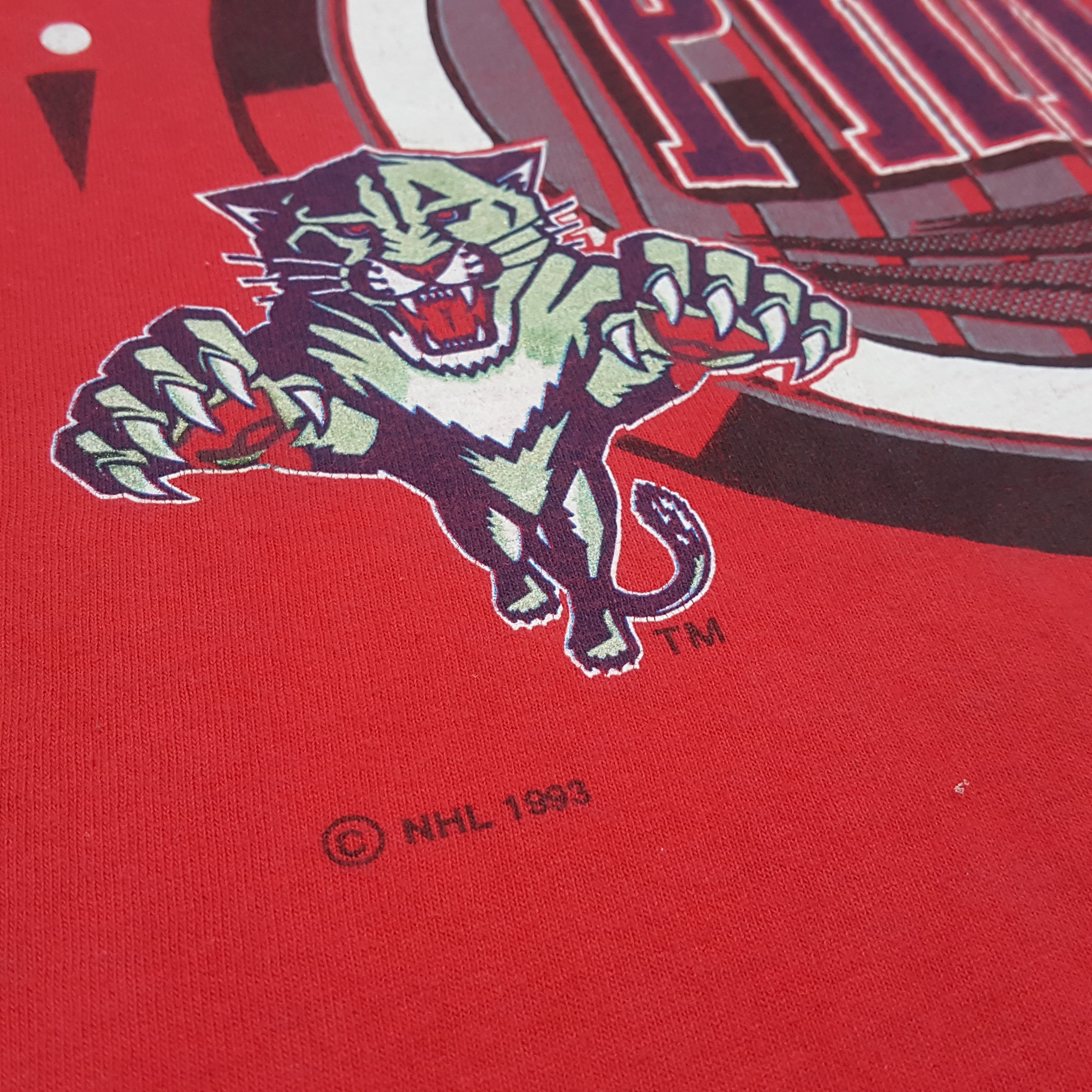 NHL × Vintage Vintage NHL Florida Panthers Team T-Shirt C276N65 Size US L / EU 52-54 / 3 - 5 Thumbnail
