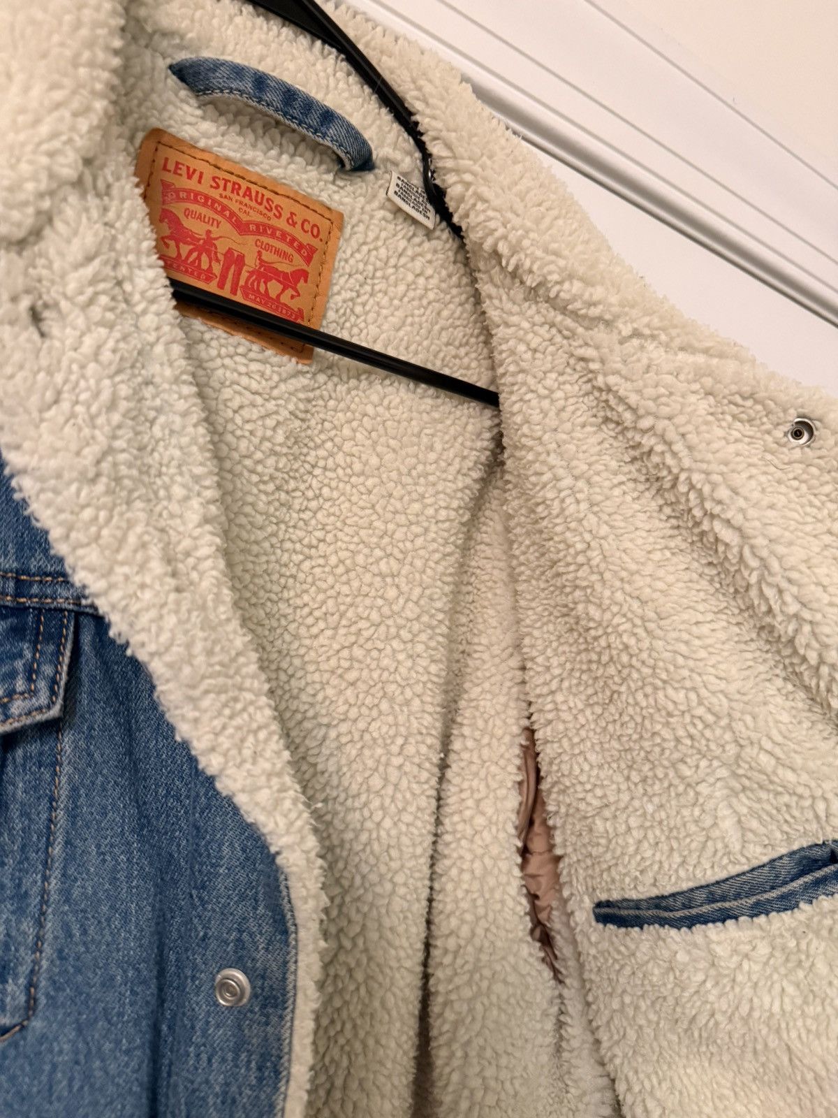 Levi's Levi Sherpa Denim Jacket Size US XL / EU 56 / 4 - 3 Thumbnail