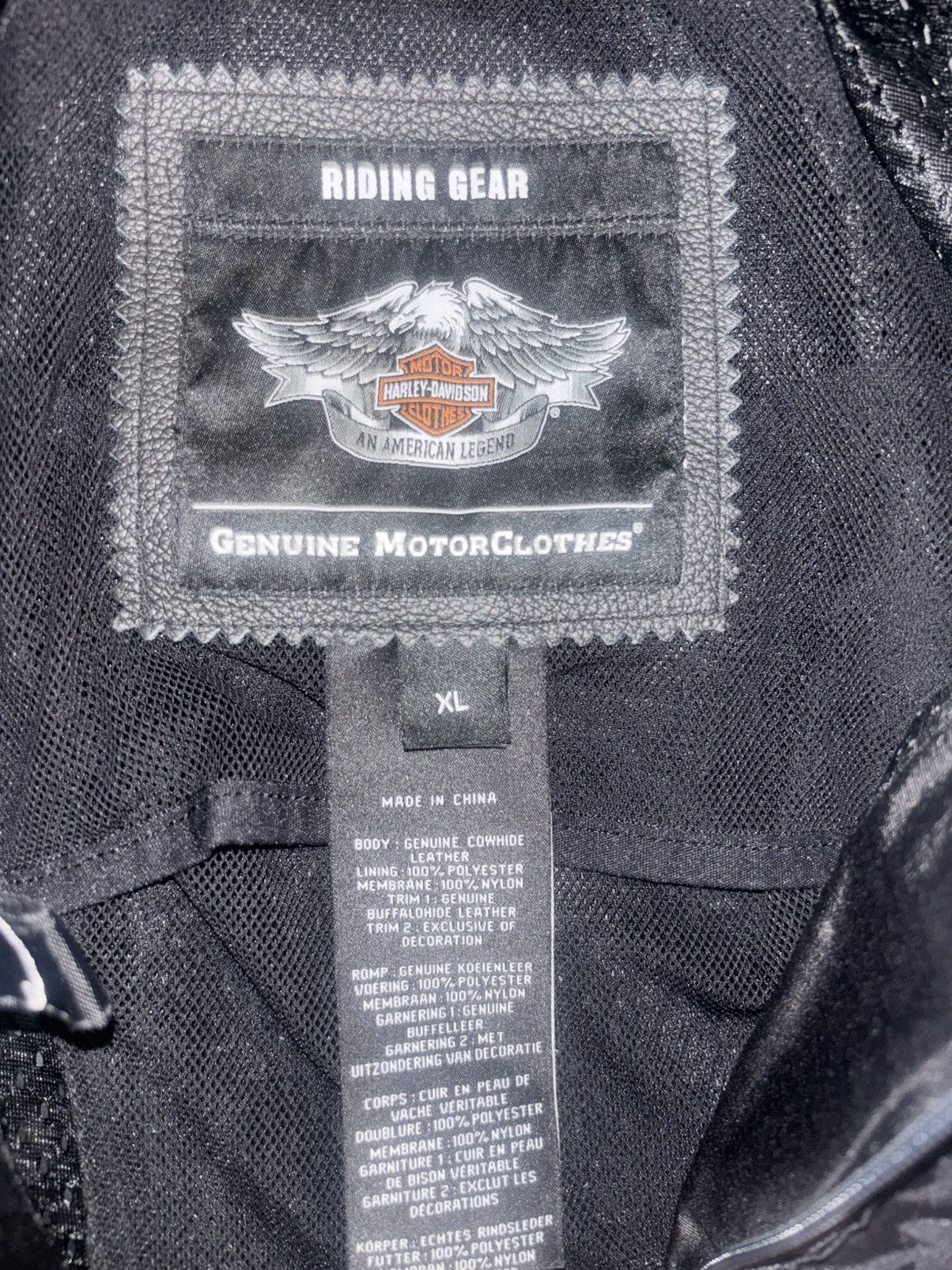 Harley Davidson Harley Davidson Leather Darkness Ace of Spade Jacket Size US XL / EU 56 / 4 - 5 Thumbnail