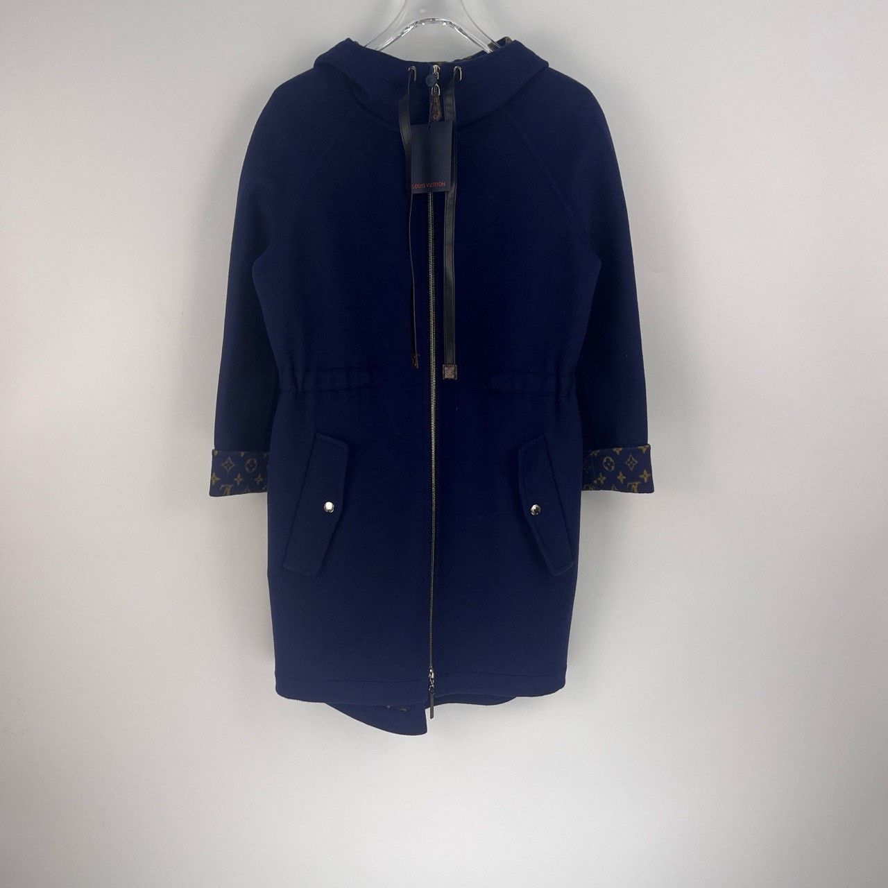 Louis Vuitton Louis Vuitton Wool hooded coat with classic logo on blue le Size US M / EU 48-50 / 2 - 3 Thumbnail