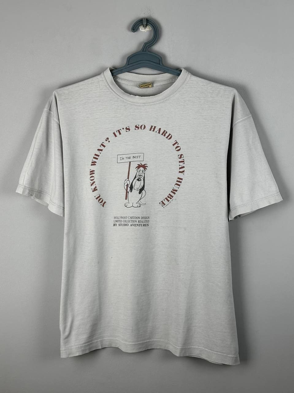 Vintage 90s Studio Aventures Cartoon Movie Droopy Dog T-Shirt Size US L / EU 52-54 / 3 - 2 Thumbnail