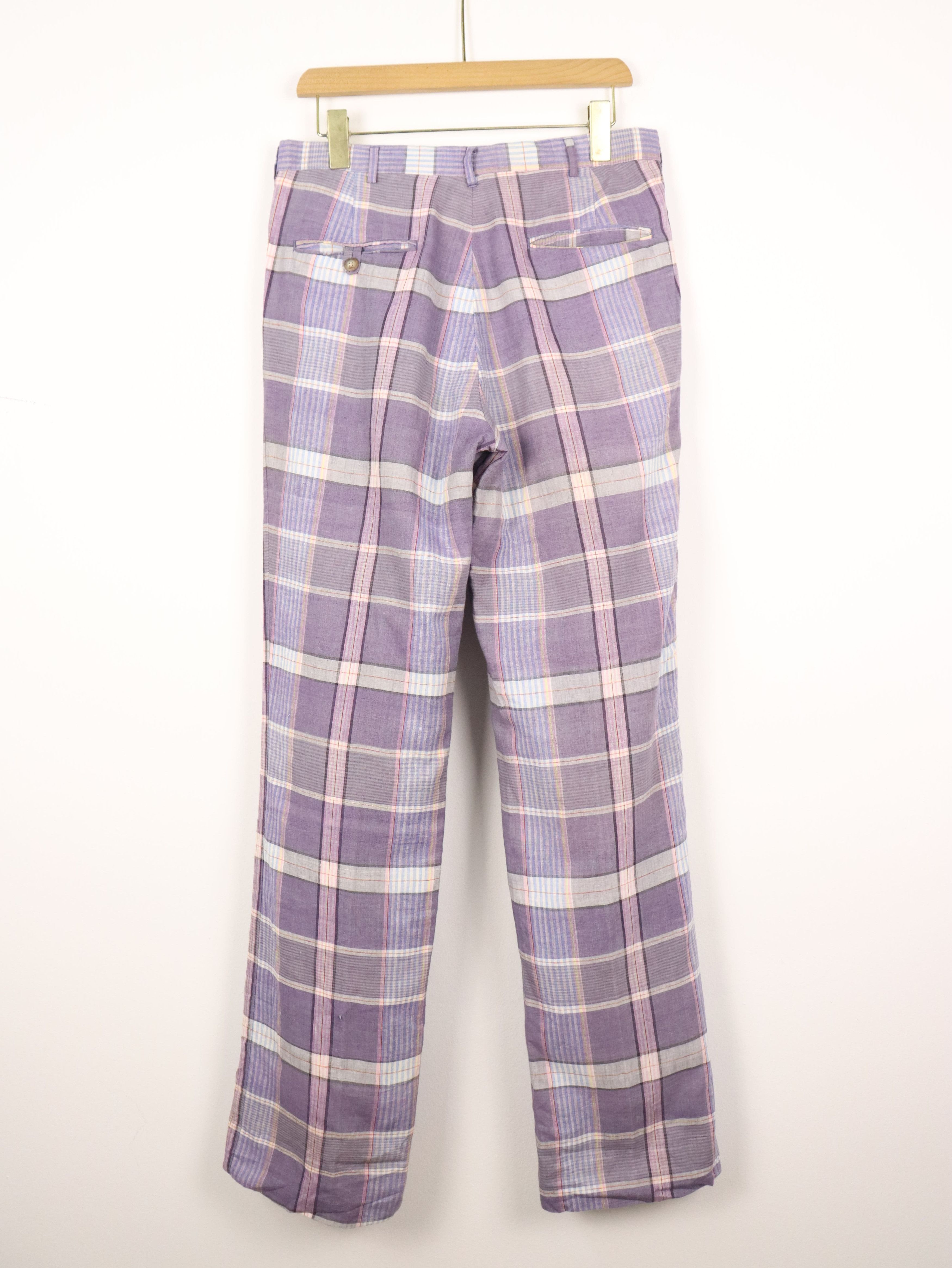 Vintage Vintage The Wilger Company Plaid Talon Pant Size US 30 / EU 46 - 2 Thumbnail