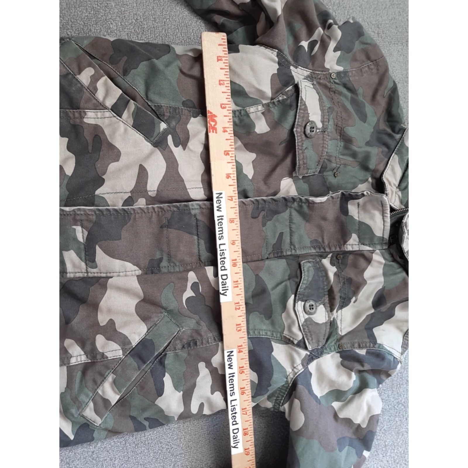 TNA TNA Jacket Womens M Insulated Camouflage Full Zip Hooded Cotton Multicolor Full Zip Camouflage Jacket Womens M Size M / US 6-8 / IT 42-44 - 3 Thumbnail