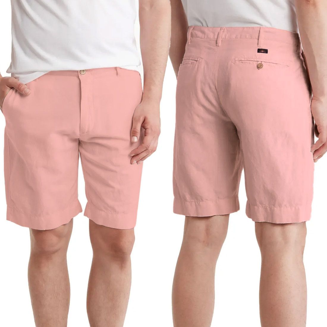 Faherty Faherty Malibu Linen Cotton Shorts Pink $98 Size US 38 / EU 54 - 2 Thumbnail
