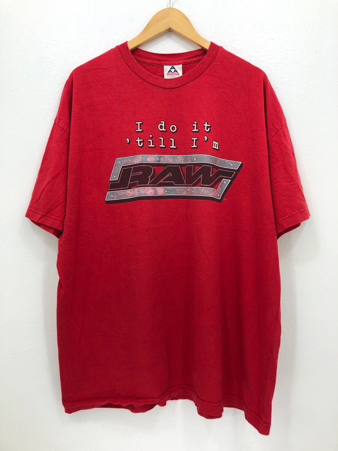 Vintage × WCW/nWo × WWE Vintage 2002's WWE "I Do It Till I'm Raw" Shirt BN Size US XXL / EU 58 / 5 - 2 Thumbnail